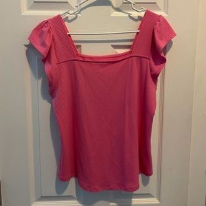 Square neck tee